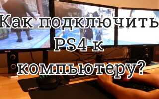Способы и инструкция : как подключить PS4 к компьютеру?
